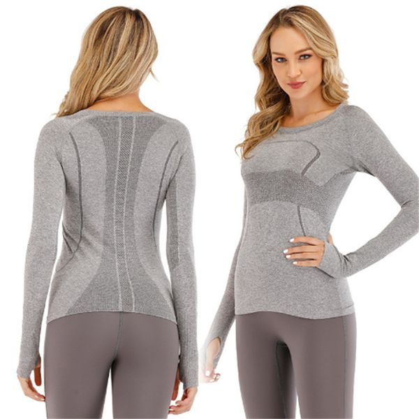 lu-18 women's long sleeve sports yoga t-shirt comprehensive sports switch workout gym clothes solid color
lu-18 women's long sleeve sports yoga t-shirt comprehensive sports switch workout gym clothes solid color
