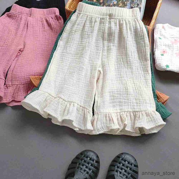 pantskirt girl's clothing casual kids baby cotton yarn pants spring summer girls ruffle capris shorts pant children clothes r230626, Blue
pantskirt girl's clothing casual kids baby cotton yarn pants spring summer girls ruffle capris shorts pant children clothes r230626, Blue