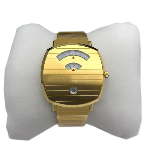 luxury watches 38mm women mens watch quartz movement gold wristwatches stainless steel montre de luxe wristwatch, Slivery;brown
luxury watches 38mm women mens watch quartz movement gold wristwatches stainless steel montre de luxe wristwatch, Slivery;brown