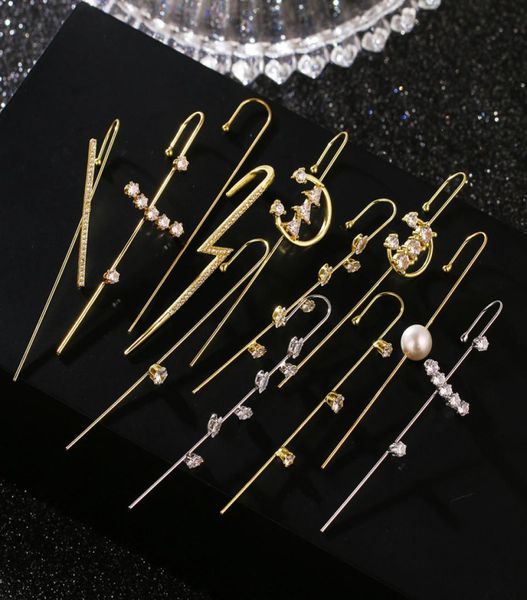 ear wrap crawler hook earrings for women girls fashion 14k gold plated cuff earring set unique rhinestone jewelry8977139, Golden;silver
ear wrap crawler hook earrings for women girls fashion 14k gold plated cuff earring set unique rhinestone jewelry8977139, Golden;silver