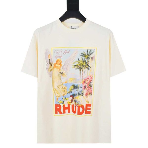men's t-shirts american fashion brand rhude summer new angel print loose cotton couple high street men's short sleeve t-shirt, White;black
men's t-shirts american fashion brand rhude summer new angel print loose cotton couple high street men's short sleeve t-shirt, White;black