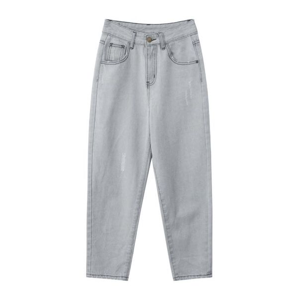 jeans washed light grey distressed women's jeans loose fashion high waist harem pants look thin casual ladies wide leg pants 2022 new, Blue
jeans washed light grey distressed women's jeans loose fashion high waist harem pants look thin casual ladies wide leg pants 2022 new, Blue