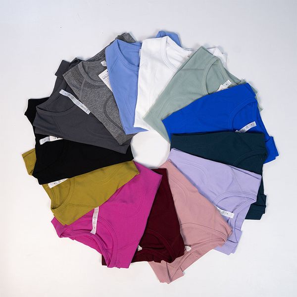 lu-18 yoga 2023 t-shirt women's knitted tight sports short sleeve quick drying round neck quick fitness t-shirt jogging fitness top
lu-18 yoga 2023 t-shirt women's knitted tight sports short sleeve quick drying round neck quick fitness t-shirt jogging fitness top