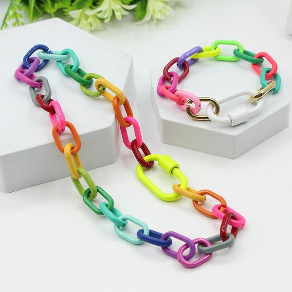 bangle european and american fashion ins popular exaggerated alloy colorful candy color brazil chain female bracelet necklace set, Black
bangle european and american fashion ins popular exaggerated alloy colorful candy color brazil chain female bracelet necklace set, Black
