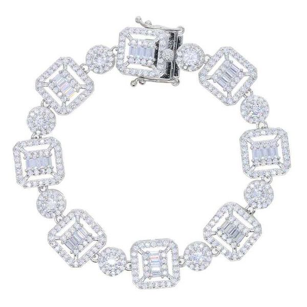 13mm square zirconia bracelet fashion personality exquisite set zirconia hip hop bracelet 0628-222-23, Black
13mm square zirconia bracelet fashion personality exquisite set zirconia hip hop bracelet 0628-222-23, Black