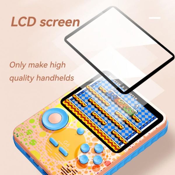 Image of G6 3.5 Screen Classic Handheld Game Console Two Player Power Bank Supply Charger GamePlayer With Gamepad GamesConsole For Kids