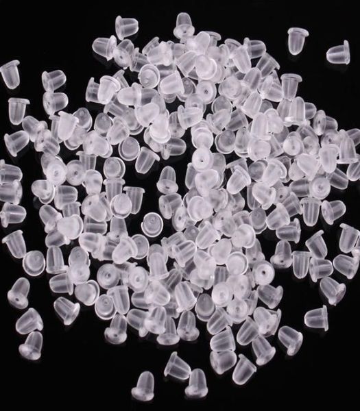 100x clear soft plastic silicone rubber earring backs sers earstud earring plugs back caps clear lock ser earnut findings 8614446, White
100x clear soft plastic silicone rubber earring backs sers earstud earring plugs back caps clear lock ser earnut findings 8614446, White