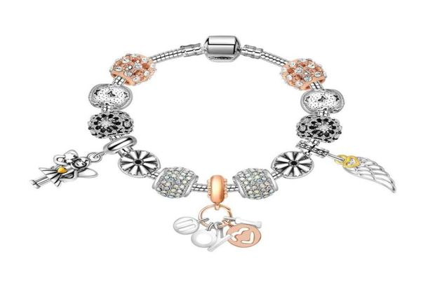 17-21cm new charm beads silver plated bracelet angle wings pendant bangle chain wedding gift diy jewelry accessories5587641, Golden;silver
17-21cm new charm beads silver plated bracelet angle wings pendant bangle chain wedding gift diy jewelry accessories5587641, Golden;silver