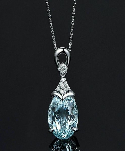 blue crystal water drop pendant necklace fashion trend wedding engagement party women clavicle chain jewelry5082366, Silver
blue crystal water drop pendant necklace fashion trend wedding engagement party women clavicle chain jewelry5082366, Silver