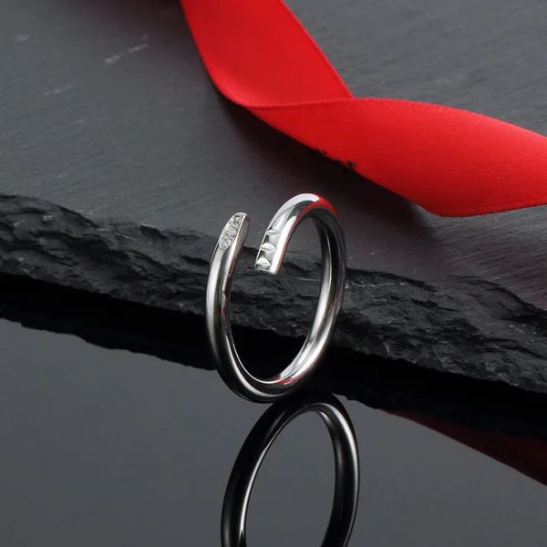 designer love ring luxury jewelry nail rings for women men titanium steel alloy gold-plated process fashion accessories never fadeqple, Silver
designer love ring luxury jewelry nail rings for women men titanium steel alloy gold-plated process fashion accessories never fadeqple, Silver