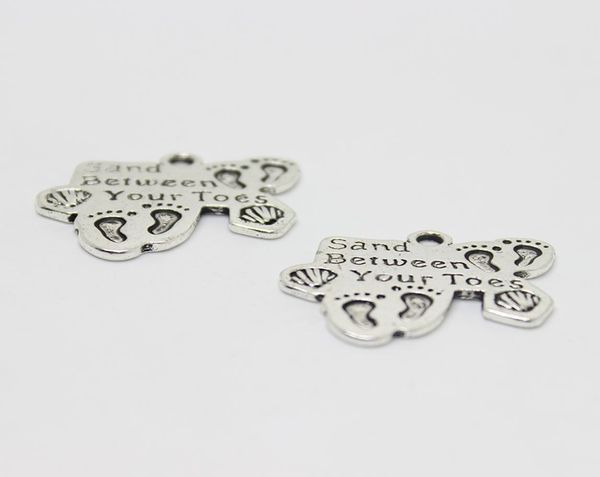 30pcs24x20mm footprints charm antique silver tone sand between your toes charm pendant2104987, Bronze;silver
30pcs24x20mm footprints charm antique silver tone sand between your toes charm pendant2104987, Bronze;silver