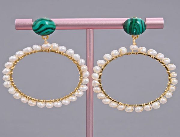 guaiguai jewelry green malachite gold color big circle hoop stud earrings handmade for women real gems stone lady fashion jewellry6947671, Silver
guaiguai jewelry green malachite gold color big circle hoop stud earrings handmade for women real gems stone lady fashion jewellry6947671, Silver