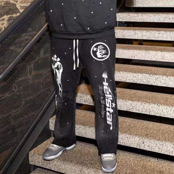 high street fashion grey letter print vintage casual trousers straight graffiti wash terry baggy sweatpants oversized, Black;brown
high street fashion grey letter print vintage casual trousers straight graffiti wash terry baggy sweatpants oversized, Black;brown
