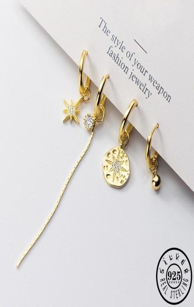 hoop huggie 925 sterling silver asymmetrical zircon round star shape hoops earrings gold color long tassel chain ear rings jewel2788752, Golden;silver
hoop huggie 925 sterling silver asymmetrical zircon round star shape hoops earrings gold color long tassel chain ear rings jewel2788752, Golden;silver