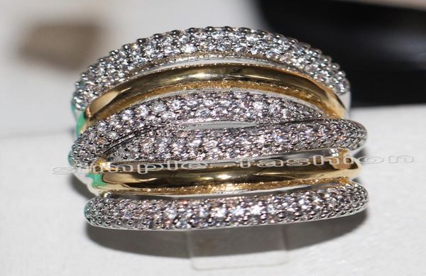 fashion jewelry classic 236pcs gem 5a zircon stone 14kt white yellow gold filled engagement wedding band ring set sz 5111533645, Slivery;golden
fashion jewelry classic 236pcs gem 5a zircon stone 14kt white yellow gold filled engagement wedding band ring set sz 5111533645, Slivery;golden