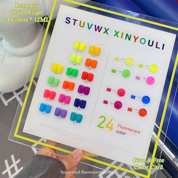 rormays 24 color gel nail polish set 15ml fluorescent candy summer neon gel durable semi permanent vernis nail art salon immersion ultraviol
rormays 24 color gel nail polish set 15ml fluorescent candy summer neon gel durable semi permanent vernis nail art salon immersion ultraviol