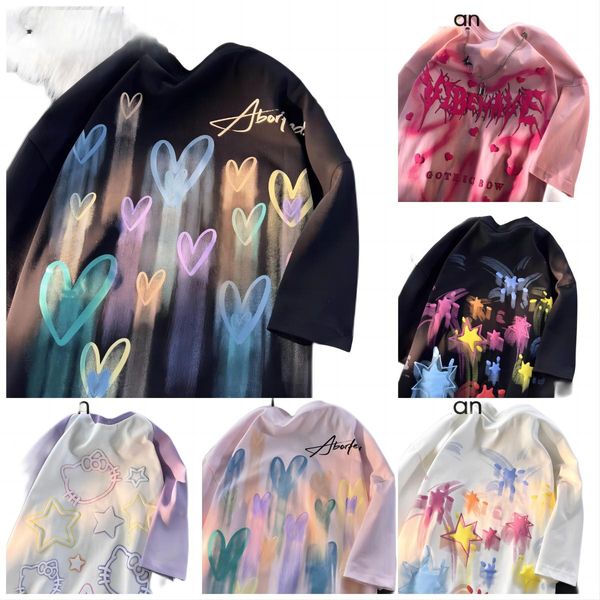 23 new tees women's big brand t shirt cotton t-shirts trendy loose round pink rainbow star short sleeve t-shirts same large brand women, White
23 new tees women's big brand t shirt cotton t-shirts trendy loose round pink rainbow star short sleeve t-shirts same large brand women, White