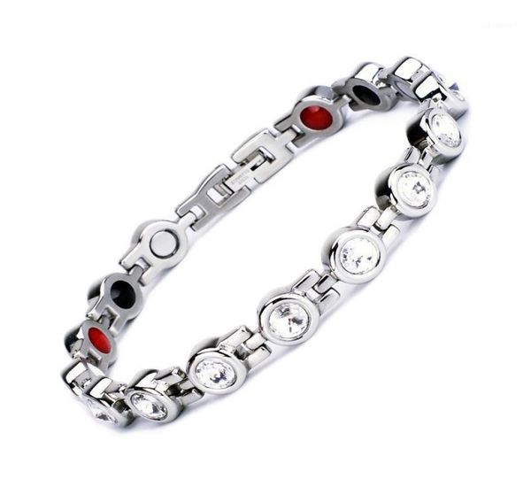 new rhinestone woman magnetic power bracelet health energy gold fashion jewelry lady stainless steel bracelets bangles12362602, Black
new rhinestone woman magnetic power bracelet health energy gold fashion jewelry lady stainless steel bracelets bangles12362602, Black