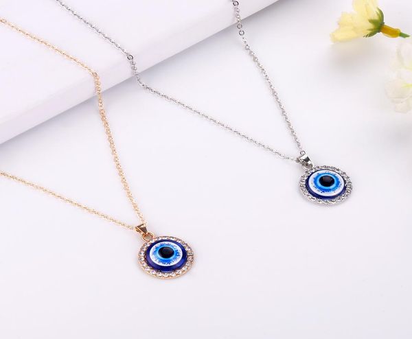 simple evil eye thin pendant women jewelry necklace turkish lucky fashion gold color choker chain round heart female friend gift7821663, Silver
simple evil eye thin pendant women jewelry necklace turkish lucky fashion gold color choker chain round heart female friend gift7821663, Silver