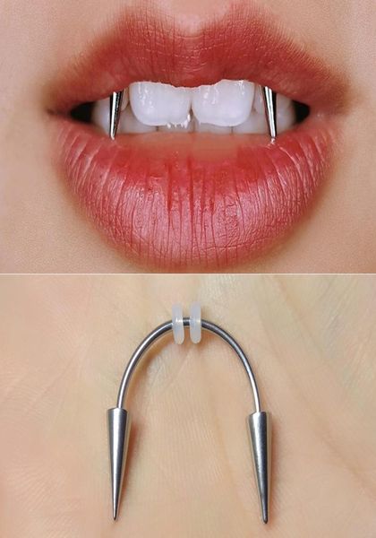 1pc punk dental grills dracula septum piercing tiger tooth nail stainless steel c rod smile lip ring zomibe vampire teeth decorati1448211, Black
1pc punk dental grills dracula septum piercing tiger tooth nail stainless steel c rod smile lip ring zomibe vampire teeth decorati1448211, Black