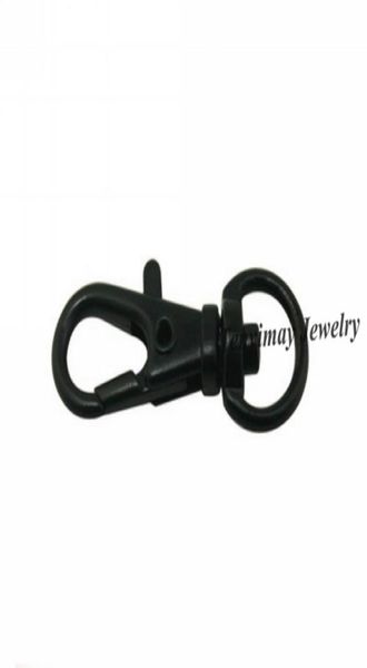 100pcs black swivel metal lobster clasp for outdoors activities 32mm alloy snap hook 6863445
100pcs black swivel metal lobster clasp for outdoors activities 32mm alloy snap hook 6863445