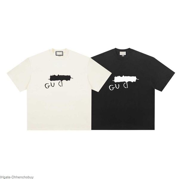 high version 2023 summer new luxury trend gu home graffiti printed men's and women's os loose short sleeved t-shirt, White;black
high version 2023 summer new luxury trend gu home graffiti printed men's and women's os loose short sleeved t-shirt, White;black