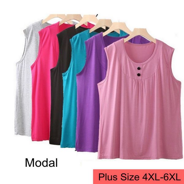 women's plus size tshirt women summer loose vest modal casual tank sleeveless soft shirt blouse female 5xl 6xl ouc1123 230625, Black
women's plus size tshirt women summer loose vest modal casual tank sleeveless soft shirt blouse female 5xl 6xl ouc1123 230625, Black