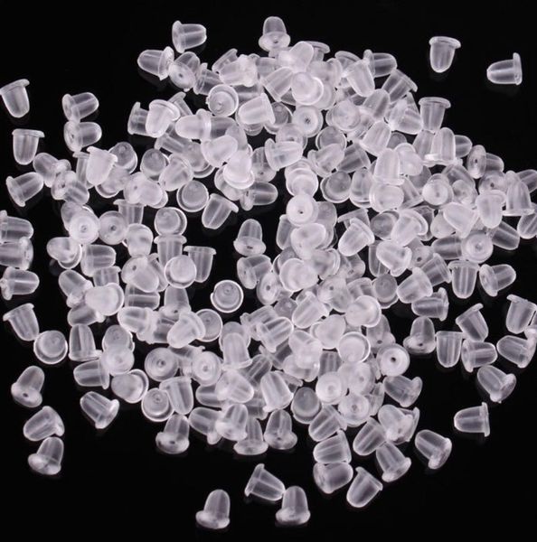 100x clear soft plastic silicone rubber earring backs sers earstud earring plugs back caps clear lock ser earnut findings 5198898, White
100x clear soft plastic silicone rubber earring backs sers earstud earring plugs back caps clear lock ser earnut findings 5198898, White