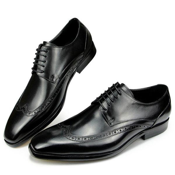 genuine leather formal shoe men social dress derby shoe handmade lace up brogue british style luxury leather shoe rubber bottom, Black
genuine leather formal shoe men social dress derby shoe handmade lace up brogue british style luxury leather shoe rubber bottom, Black