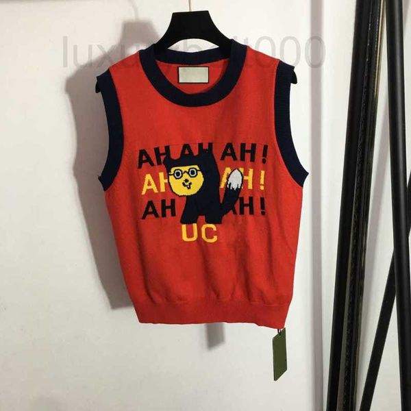 women's sweaters designer knits with letter cats pattern girls milan runway crop shirt high end custom sleeveless stretch pullover shi, White;black
women's sweaters designer knits with letter cats pattern girls milan runway crop shirt high end custom sleeveless stretch pullover shi, White;black