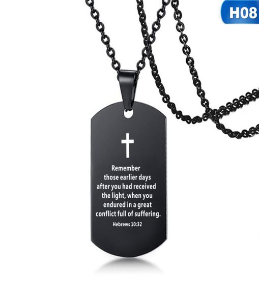 men stainless steel cross necklace bible verse prayer dog tag pendant necklace serenity prayer christian jewelry3187079, Silver
men stainless steel cross necklace bible verse prayer dog tag pendant necklace serenity prayer christian jewelry3187079, Silver