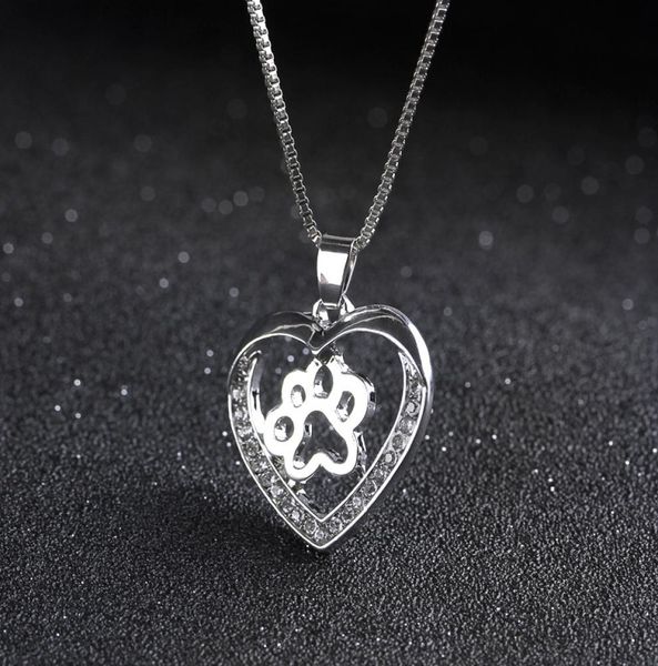 pretty pet dog paw love heart pendant silver color choker necklaces for women jewelry heart necklace1963533
pretty pet dog paw love heart pendant silver color choker necklaces for women jewelry heart necklace1963533