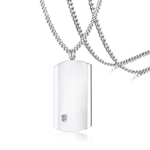 chains stainless steel zircon stone silver color dog tag men punk rock military pendant necklace jewelry gift for him with chain3113064
chains stainless steel zircon stone silver color dog tag men punk rock military pendant necklace jewelry gift for him with chain3113064