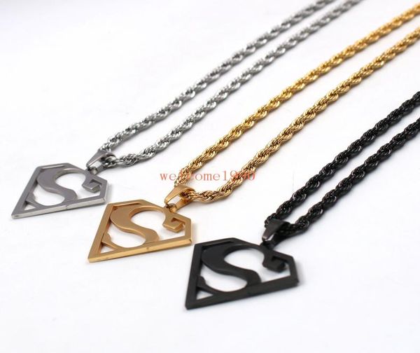 choose gold silver black stainless steel 15 inch superman logo pendant men039s gifts fashion rope chain necklace 22 inch 4mm8726837
choose gold silver black stainless steel 15 inch superman logo pendant men039s gifts fashion rope chain necklace 22 inch 4mm8726837