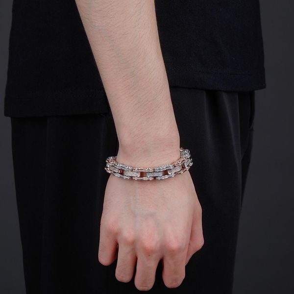 bangle rillz 15mm hip hop bicycle motorcycle chain bracelet iced out full zircon bracelet fashion jewelry, Black
bangle rillz 15mm hip hop bicycle motorcycle chain bracelet iced out full zircon bracelet fashion jewelry, Black