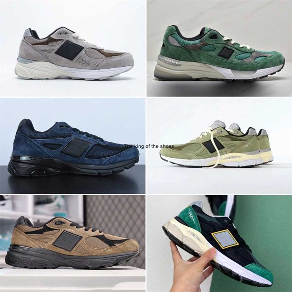 

shoes running designer outdoor women designers plate-forme chaussures men mens 991 992 seafoam green sneaker 990 v3 v4 992 jjjjound jjjound, Black