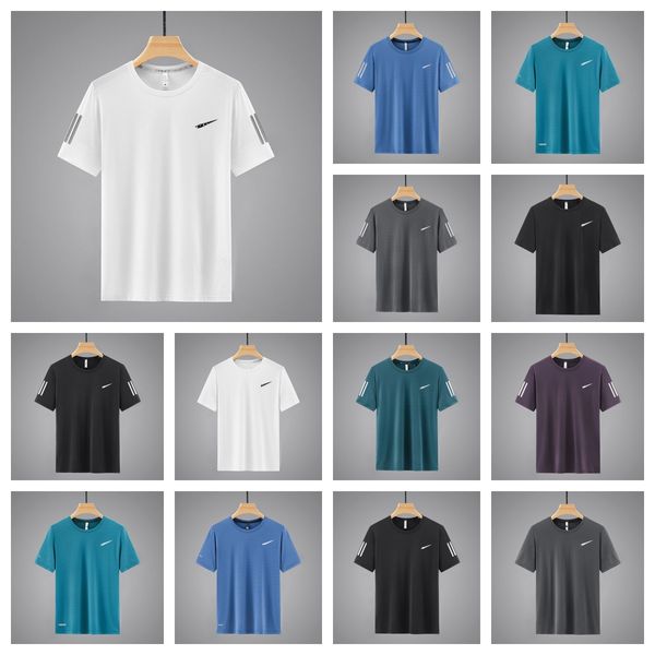 men's designer ice silk short-sleeved t-shirt men's thin ice silk quick-drying short-sleeved ice sense movement half-sleeved plus, White;black
men's designer ice silk short-sleeved t-shirt men's thin ice silk quick-drying short-sleeved ice sense movement half-sleeved plus, White;black