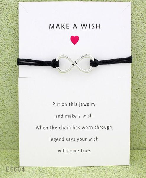 new infinity wish wrap bracelets with gift card women make a wish charm wax rope wristband for men fashion jewelry gift8190476, Golden;silver
new infinity wish wrap bracelets with gift card women make a wish charm wax rope wristband for men fashion jewelry gift8190476, Golden;silver