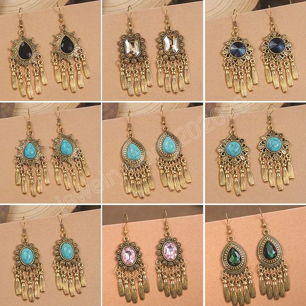 big vintage golden color metal drop earrings for women ethnic tassel flower dangle long earrings party fashion jewelry gifts, Silver
big vintage golden color metal drop earrings for women ethnic tassel flower dangle long earrings party fashion jewelry gifts, Silver