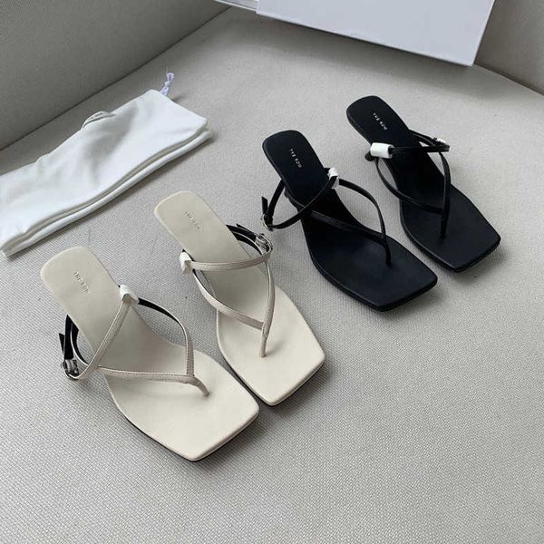 the row 2023 new the * row french slim toe sandals leather clamping toe square head kitten heel summer mid heel, Black
the row 2023 new the * row french slim toe sandals leather clamping toe square head kitten heel summer mid heel, Black