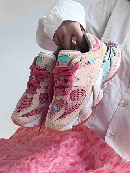 9060 990 joe freshgoods shoes men women non slip wear casual shoes suede leather rice pink shoes size35-45, Black