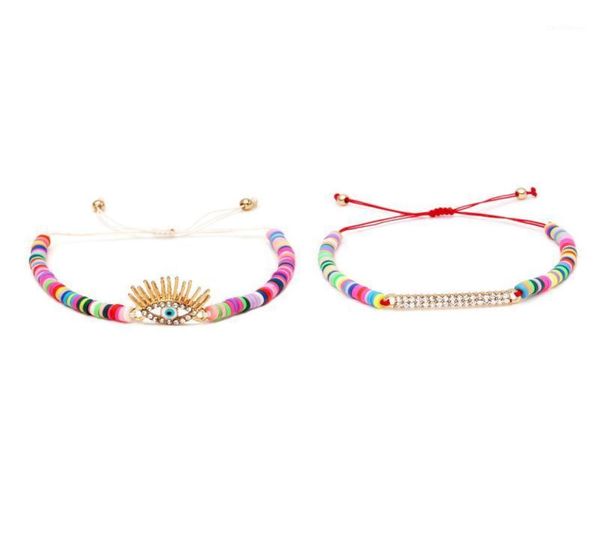 charm bracelets polymer clay heishi diamante long eyelash eyes bar summer women men red string kabalah braided jewelry gift11202070, Golden;silver
charm bracelets polymer clay heishi diamante long eyelash eyes bar summer women men red string kabalah braided jewelry gift11202070, Golden;silver