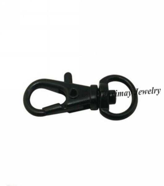100pcs black swivel metal lobster clasp for outdoors activities 32mm alloy snap hook 2513475
100pcs black swivel metal lobster clasp for outdoors activities 32mm alloy snap hook 2513475