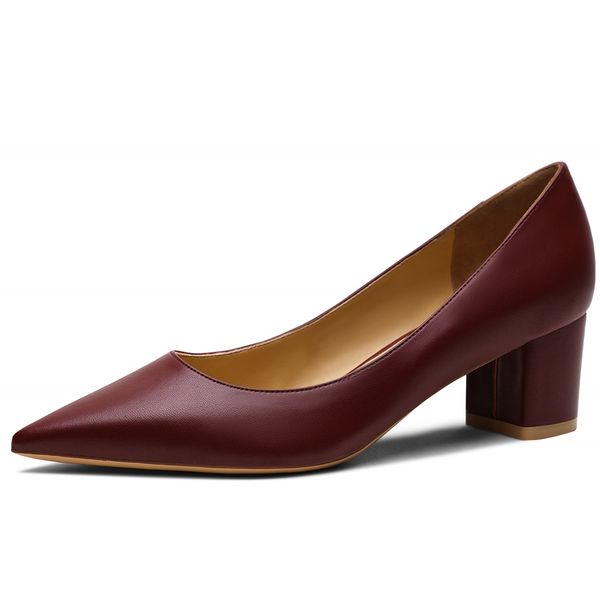 new thick heel ladies pumps genuine leather pointed toe comfortable square high heels party handmade shoes for women m0114, Black
new thick heel ladies pumps genuine leather pointed toe comfortable square high heels party handmade shoes for women m0114, Black