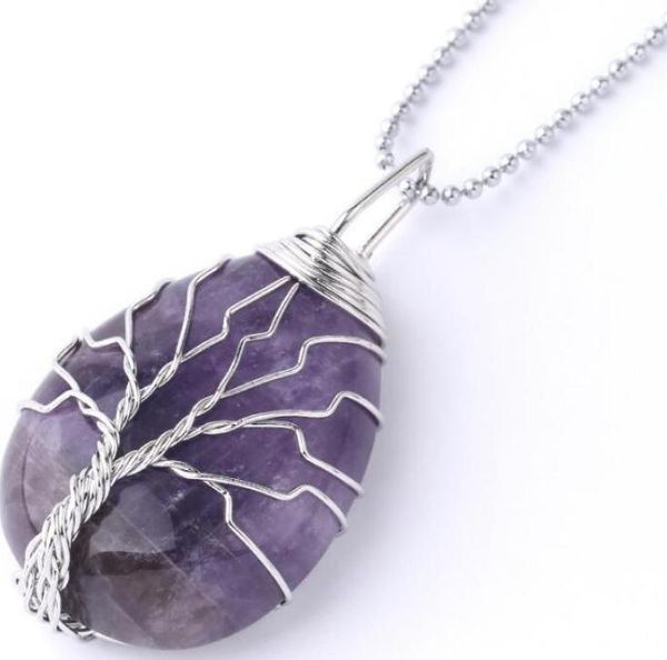 necklace pendant wire wrap natural stone gem pink quartz tiger eye green aventurine suspension ps10621979042, Silver
necklace pendant wire wrap natural stone gem pink quartz tiger eye green aventurine suspension ps10621979042, Silver