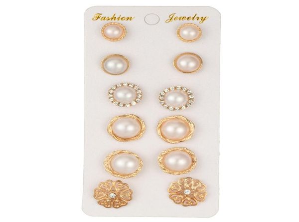 drop fashion jewelry 6pairset pearl earrings vintage set with rhinestone flowers stud golden earrings in stock2162000, Golden;silver
drop fashion jewelry 6pairset pearl earrings vintage set with rhinestone flowers stud golden earrings in stock2162000, Golden;silver