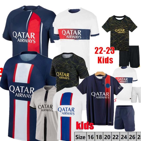 2023 psgs mbappe men kids soccer jerseys 22 23 24 wijnaldum sergio ramos hakimi fourth maillots football kit icardi verratti champions, Black;yellow
2023 psgs mbappe men kids soccer jerseys 22 23 24 wijnaldum sergio ramos hakimi fourth maillots football kit icardi verratti champions, Black;yellow