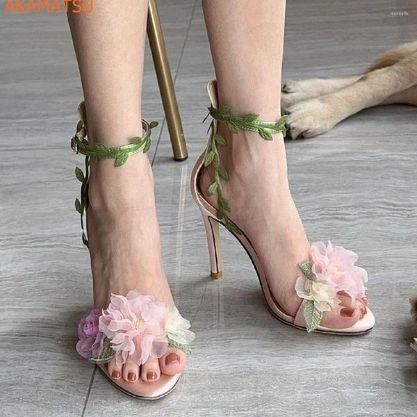 sandals flower stiletto heels pointed toe women thin summer fashion party ankle strap buckle wedding shoes, Black
sandals flower stiletto heels pointed toe women thin summer fashion party ankle strap buckle wedding shoes, Black