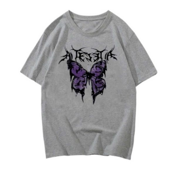 butterfly pattern y2k dark cute black cartoon print short sleeve female summer student men's and women's t-shirt fashion 38kfu, White
butterfly pattern y2k dark cute black cartoon print short sleeve female summer student men's and women's t-shirt fashion 38kfu, White