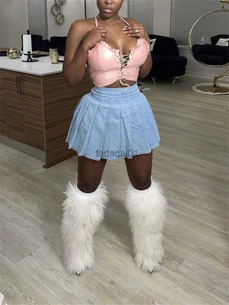 spring fashion women high waist casual denim skirts streetwear party aline mini basic blue short pleated jeans skirts 2023 l230621, Black
spring fashion women high waist casual denim skirts streetwear party aline mini basic blue short pleated jeans skirts 2023 l230621, Black